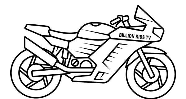 Раскраска мотоцикла Honda CBR 600