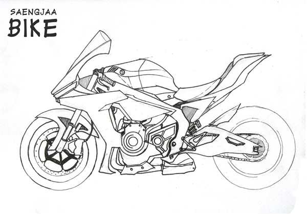 Раскраска мотоциклов Honda CBR
