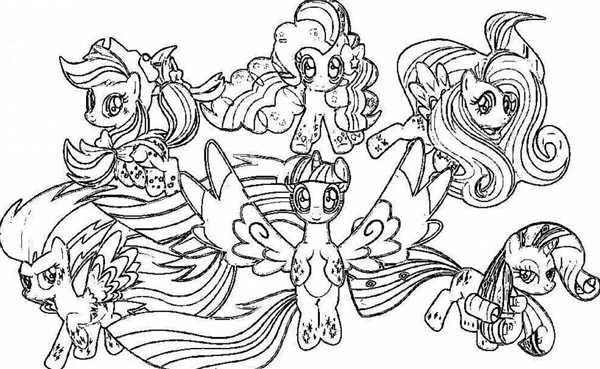 My little Pony раскраска Рарити