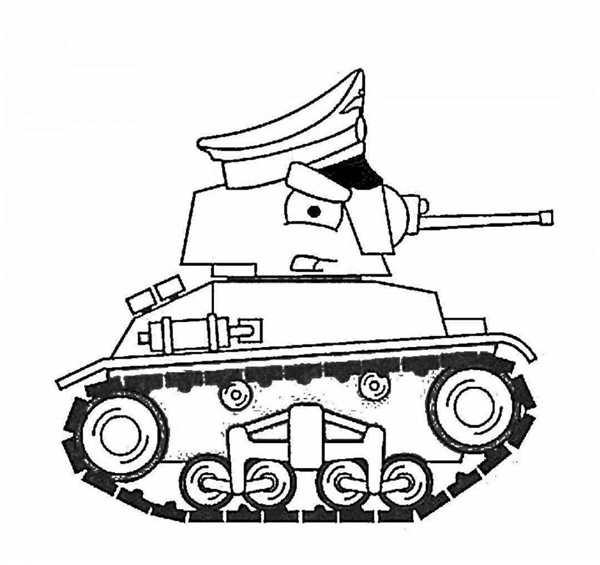 Танк рисунок для детей