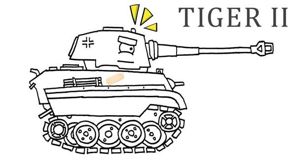 Танк раскраска для детей