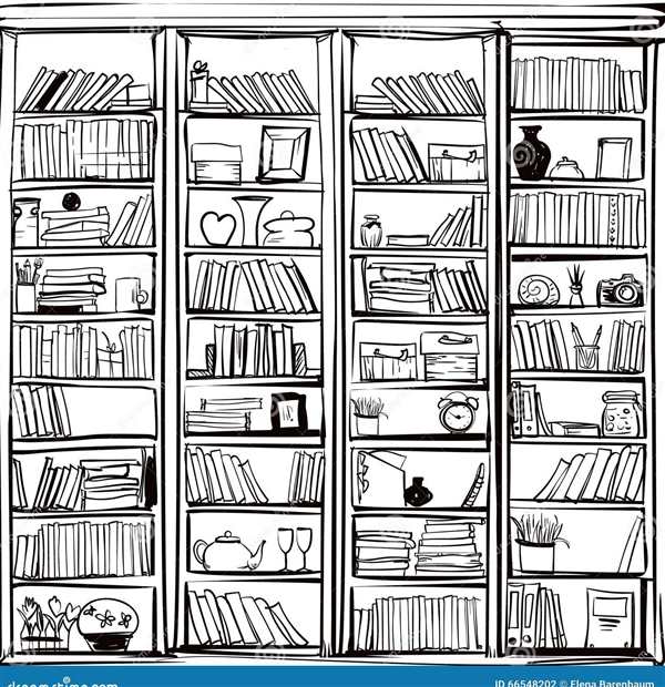 Раскраски антистресс книжные полки