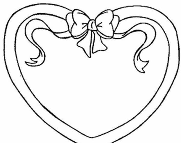 Раскраска сердечко