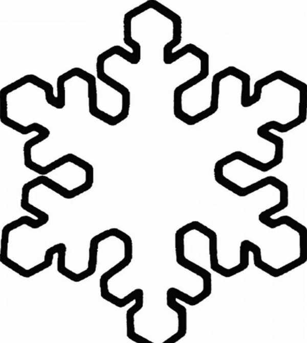 Снежинки картинки раскраски