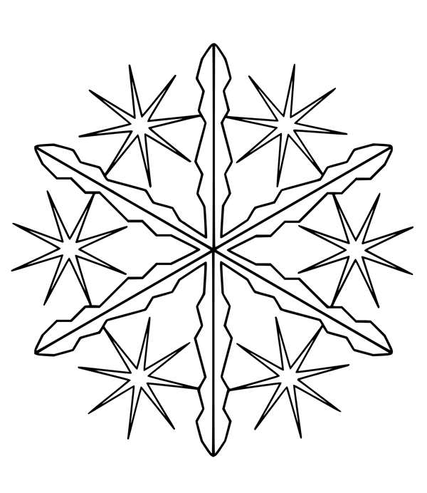 Снежинка рисунок