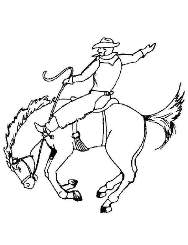 Раскраска Наездник на слоне
