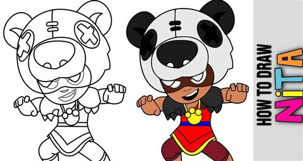 Раскраска Brawl Stars Нани