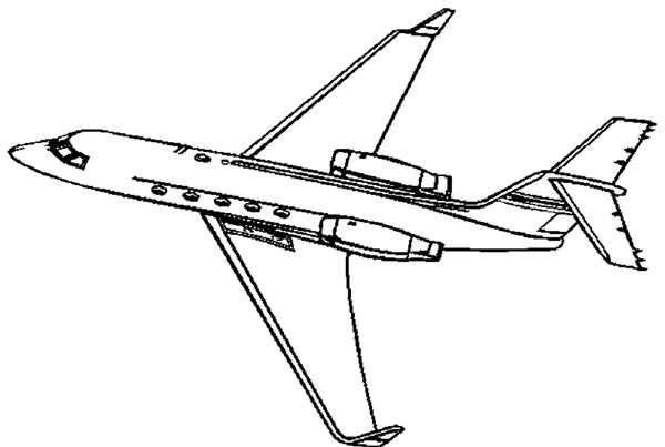 Раскраска научного самолёта DC8 Воздушная Абракадабра