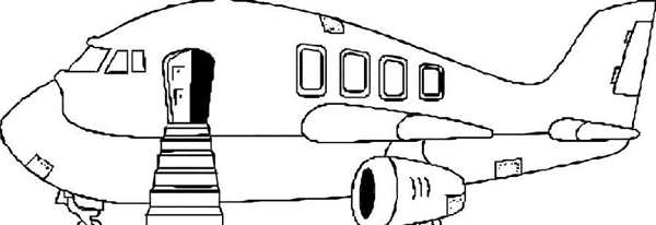 Рисунок самолета Боинг 737