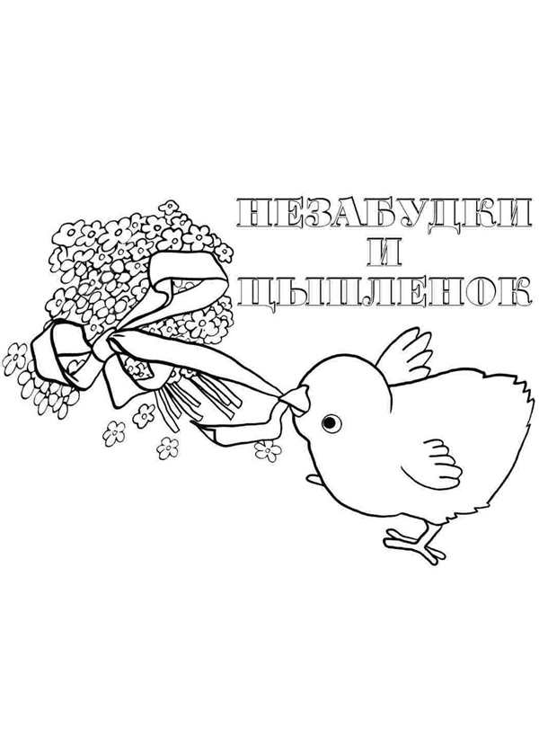 Незабудка карандашом
