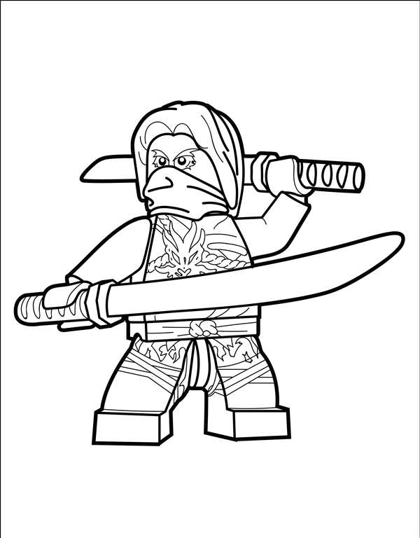LEGO Ниндзяго раскраска