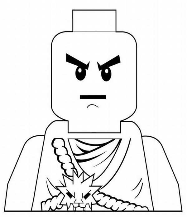 Раскраска Ninjago Зане ZX в деталях