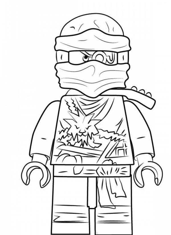 Раскраска Ninjago Зане ZX в деталях
