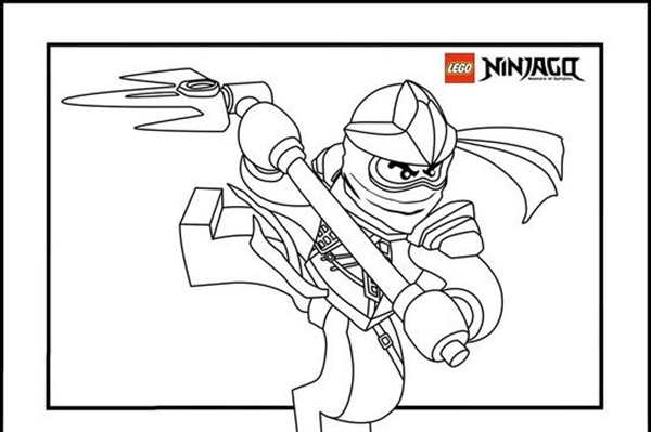 Раскраска Ninjago Зане ZX в деталях