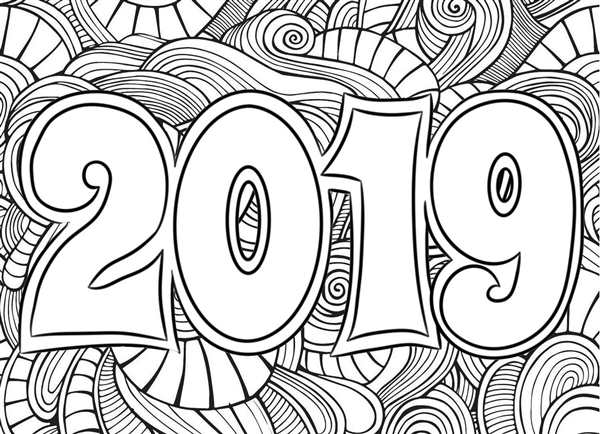 Раскраска Новый Год 2019 Веселые Игры для Детей и Взрослых