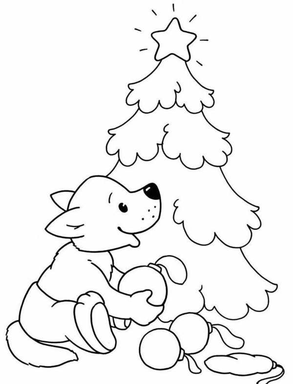 Новогодняя раскраска