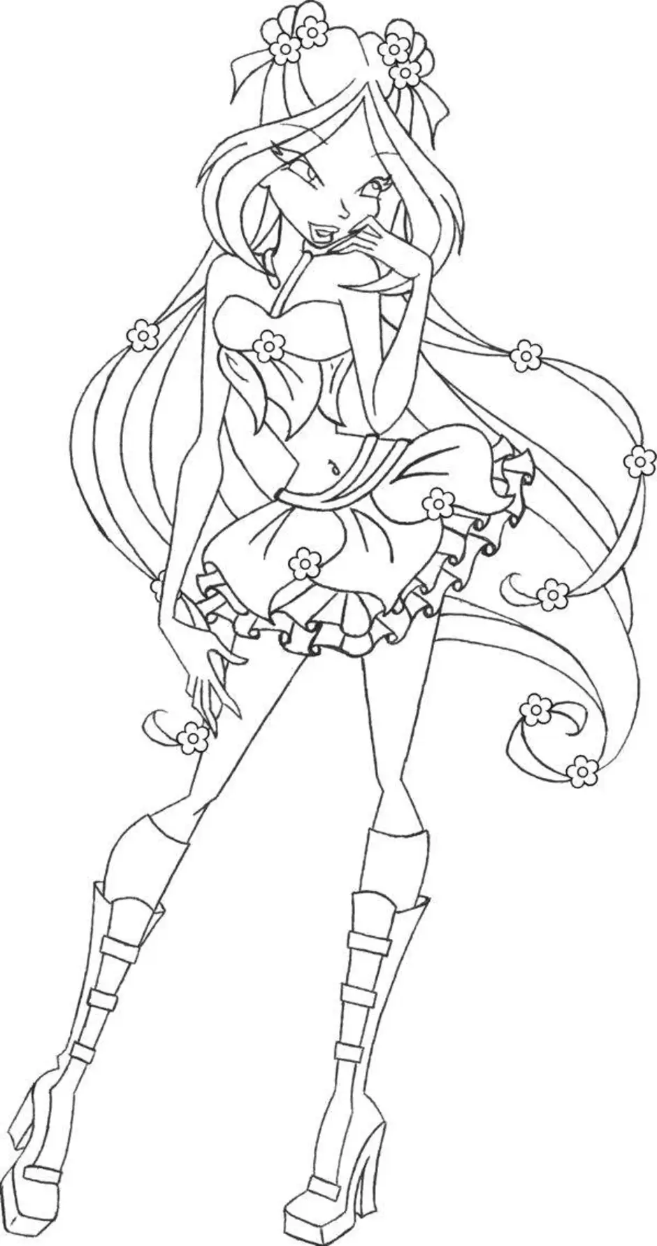 Раскраски Winx Стелла