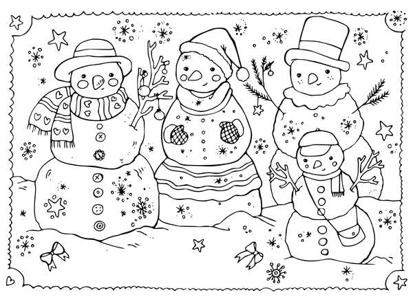Раскраска новый год 2017