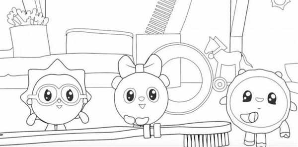 Раскраски для детей 3 лет Малышарики