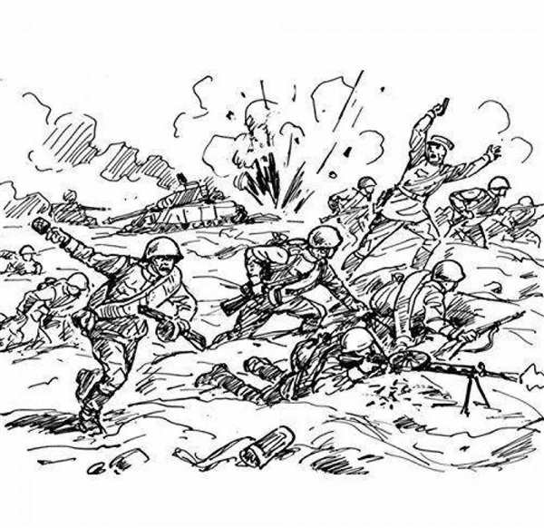 Рисунок на военную тему карандашом