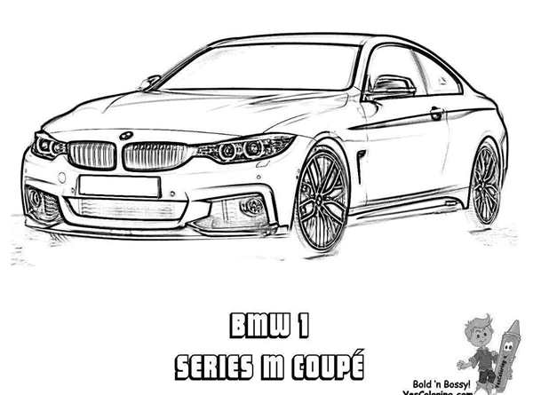 Раскраска Обновлённого BMW M1 Ваши Руки в Мастерстве
