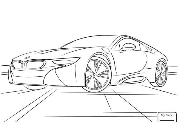 Раскраска Обновлённого BMW M1 Ваши Руки в Мастерстве