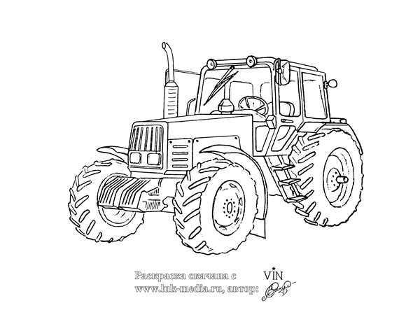 В деревне. Раскраска