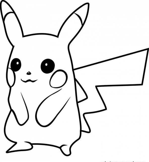 Раскраска Pokemon Пикачу