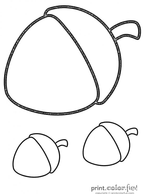 Орех раскраска