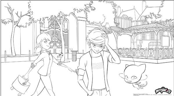 Miraculous Ladybug раскраска