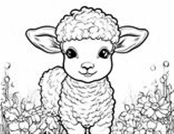 Барашек шаблон для аппликации