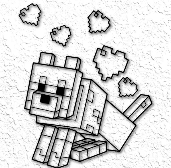 Minecraft раскраска