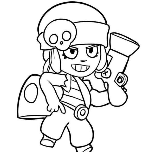 Раскраски Brawl Stars Пайпер