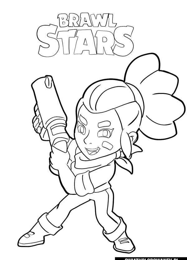 Раскраски Brawl Stars Шелли