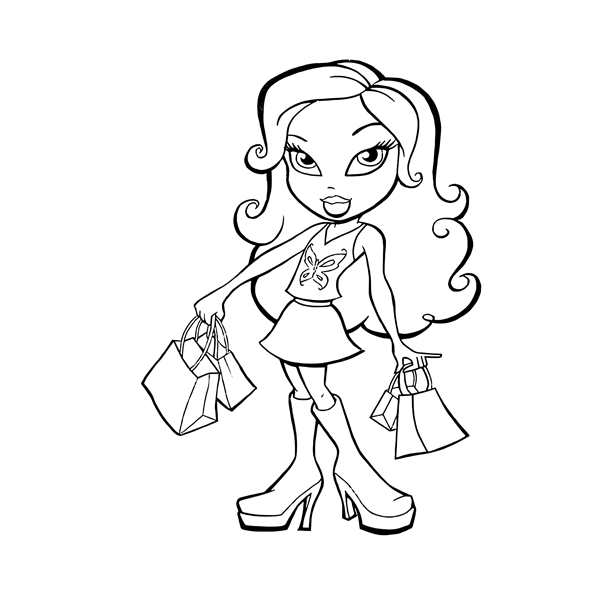 Bratz куклы раскраски