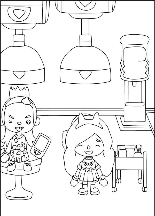 Toca World раскраска
