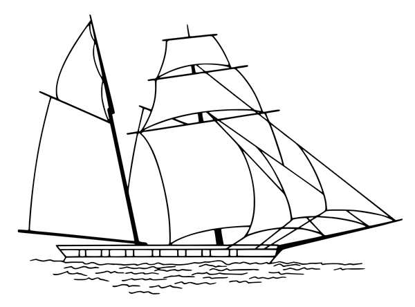 Парусник раскраска
