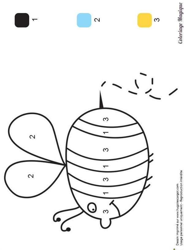 Раскраска пчела для детей 2-3 лет