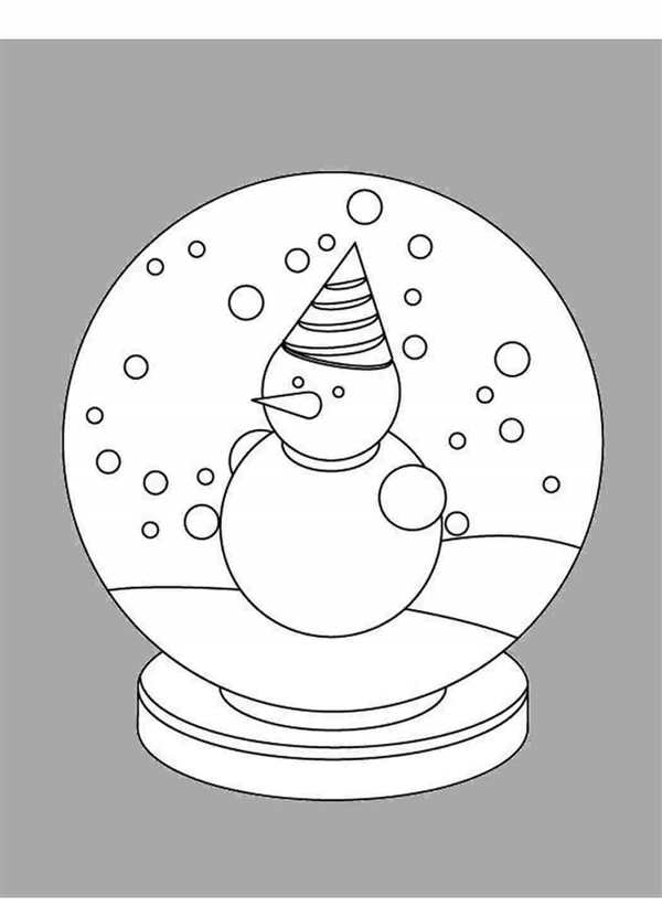 Новогодние шарики раскраска
