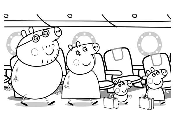 Peppa Pig Alphabet Coloring