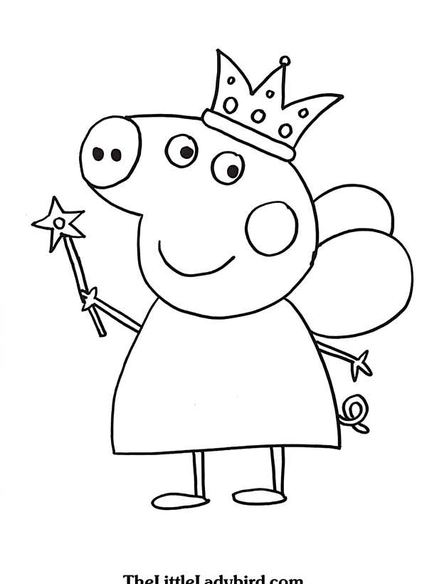 Раскраски для детей 3-4 лет Свинка Пеппа