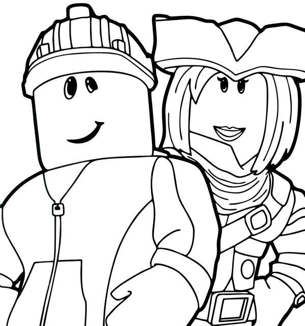 Roblox картинки раскраски