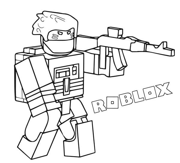 Раскраска Персонажа из Roblox