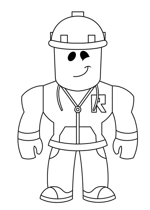 Раскраска Персонажа из Roblox