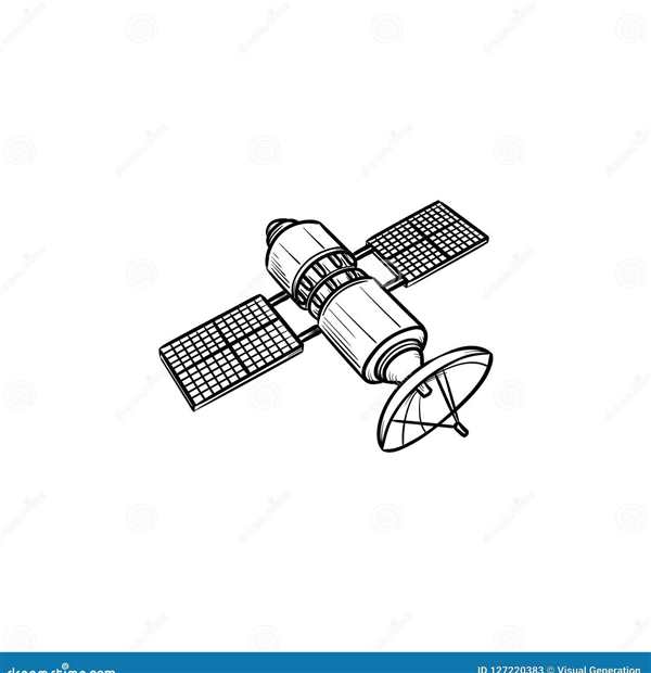 Спутник рисунок для детей