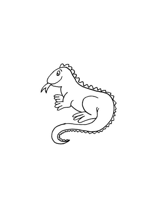 Ящерица рисунок карандашом