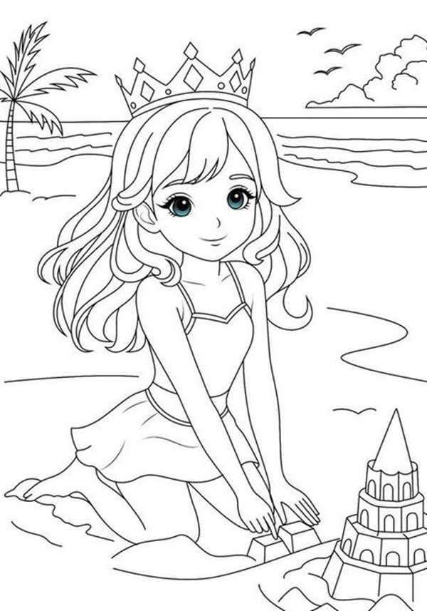 Картинки для детей make a Sandcastle