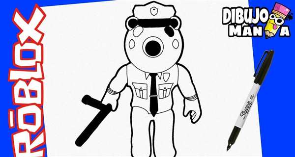 Раскраска Пигги из Roblox
