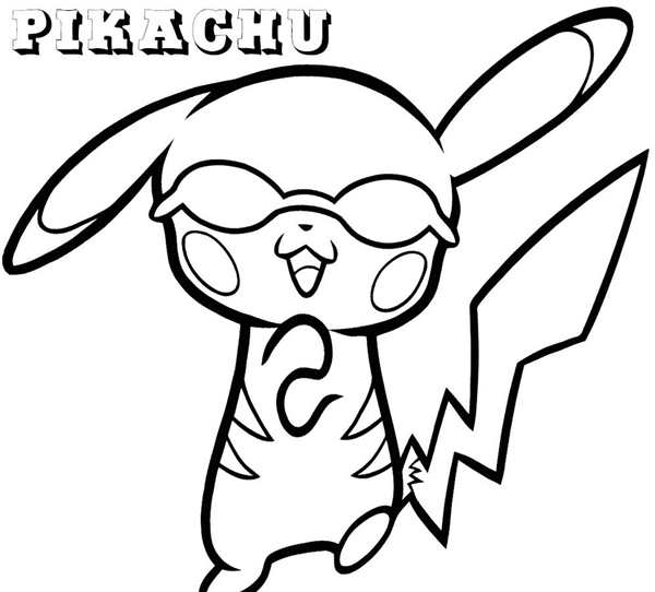 Покемон Raichu раскраска