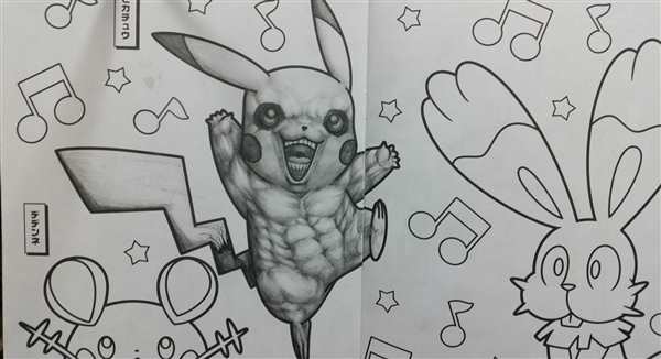 Раскраска Pokemon Пикачу
